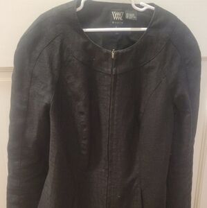 women's all black light weight jacket. gently worn. size 4.